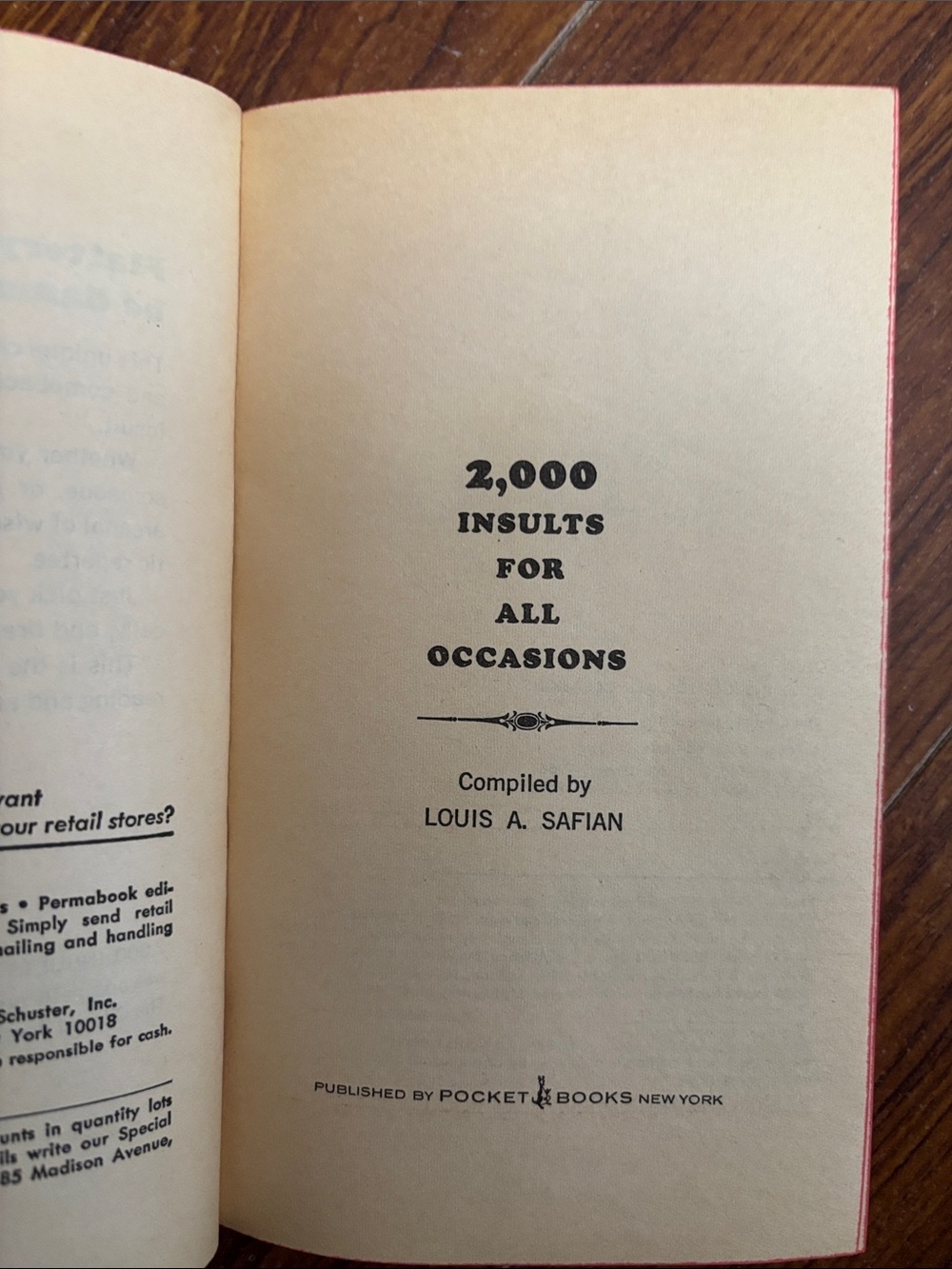 2000 Insults for All Occasions by Louis A. Safian | Paperback - Picture 8 of 9